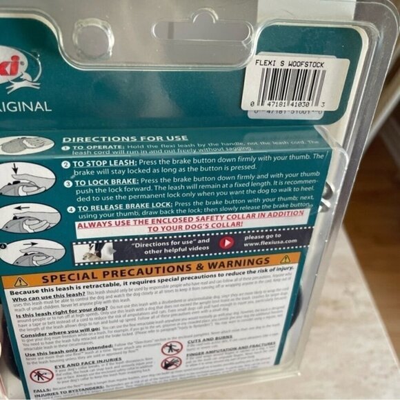 Peace sign Flexi retractable leash for small -medium dogs - Picture 5 of 7